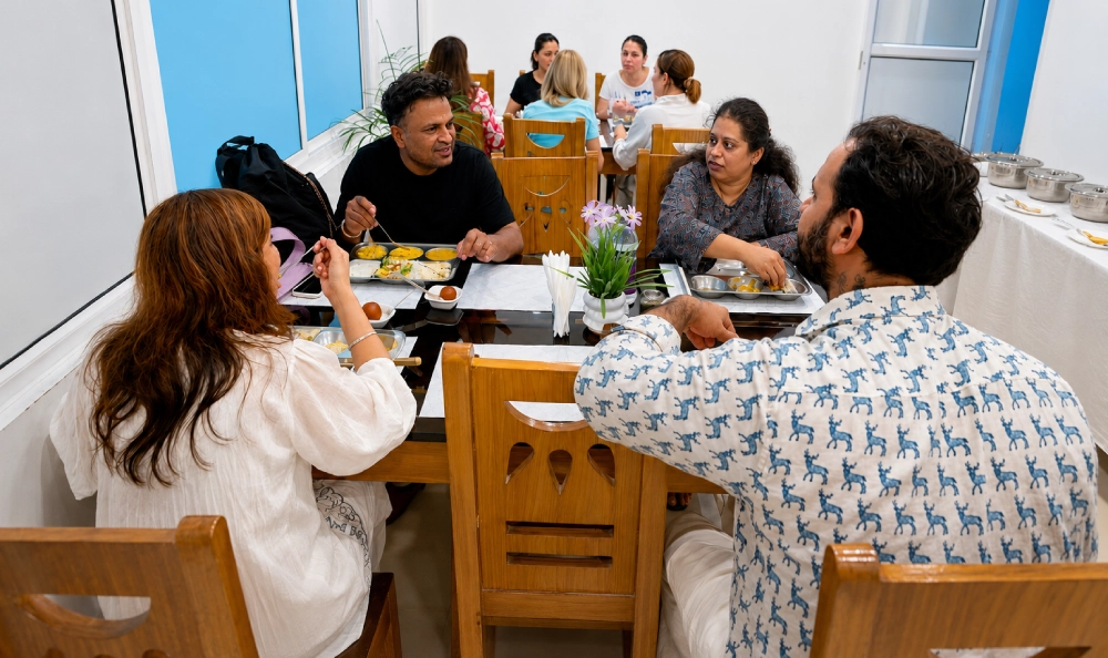 Healthy Ayurvedic meal at Haritha Ayurveda